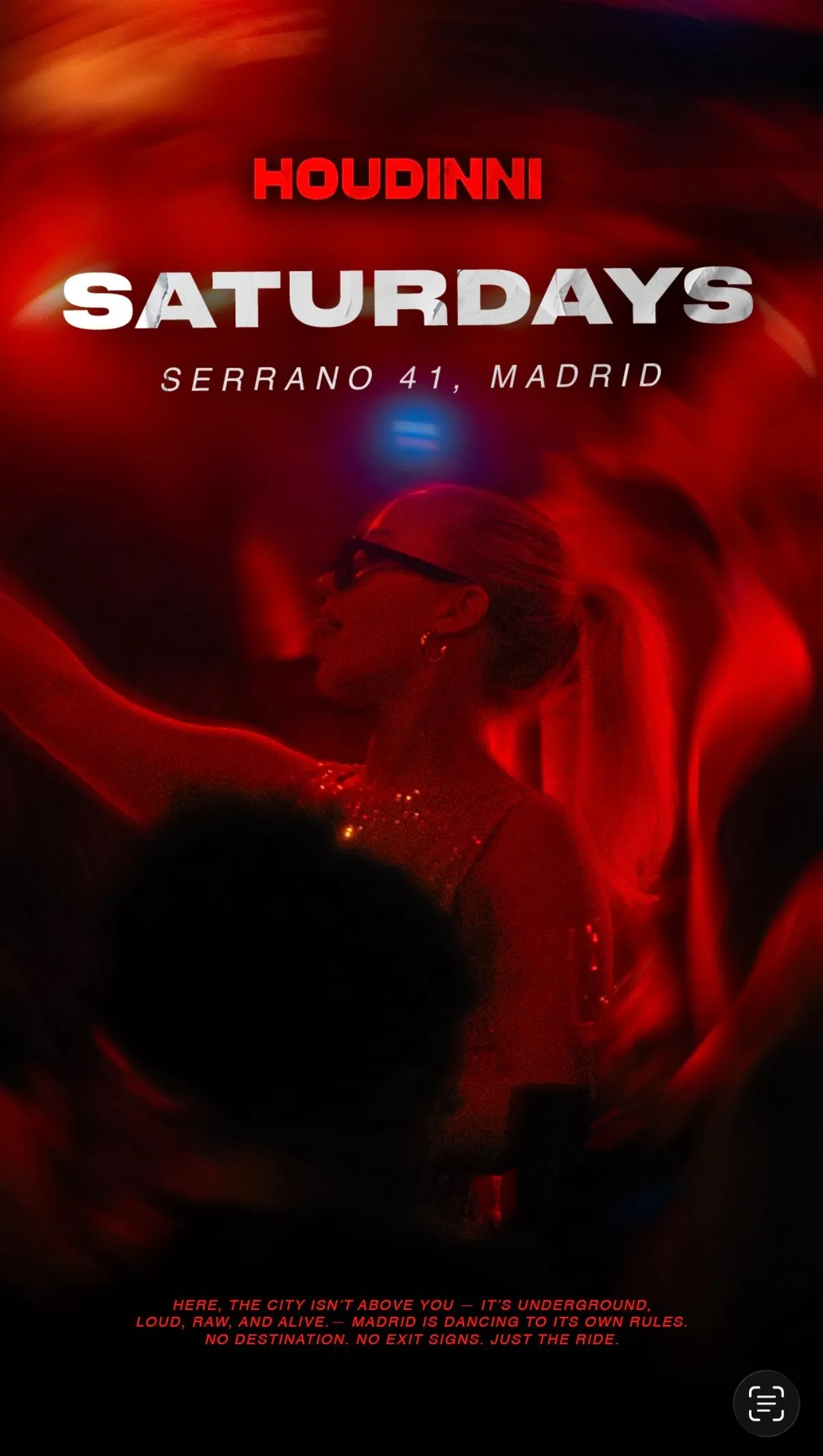 Flyer for HOUDINNI SATURDAYS at Houdinni (Madrid), Saturday 17 October 2026