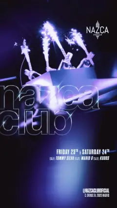 Flyer de SABADO en Nazca Club (Madrid), sábado 24 de octubre de 2026