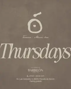 Flyer de Ó THURSDAYS en Tribus Entertainment (Madrid), jueves 15 de octubre de 2026