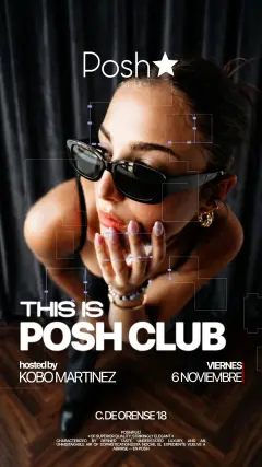 Flyer de VIERNES POSH ⭐️ en Posh Club (Madrid), viernes 6 de noviembre de 2026