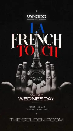 Flyer for Golden Room - La French touch at Vandido (Madrid), Wednesday 21 October 2026