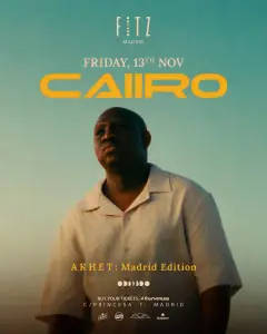 Flyer de CAIIRO x FITZ en Fitz Madrid (Madrid), viernes 13 de noviembre de 2026