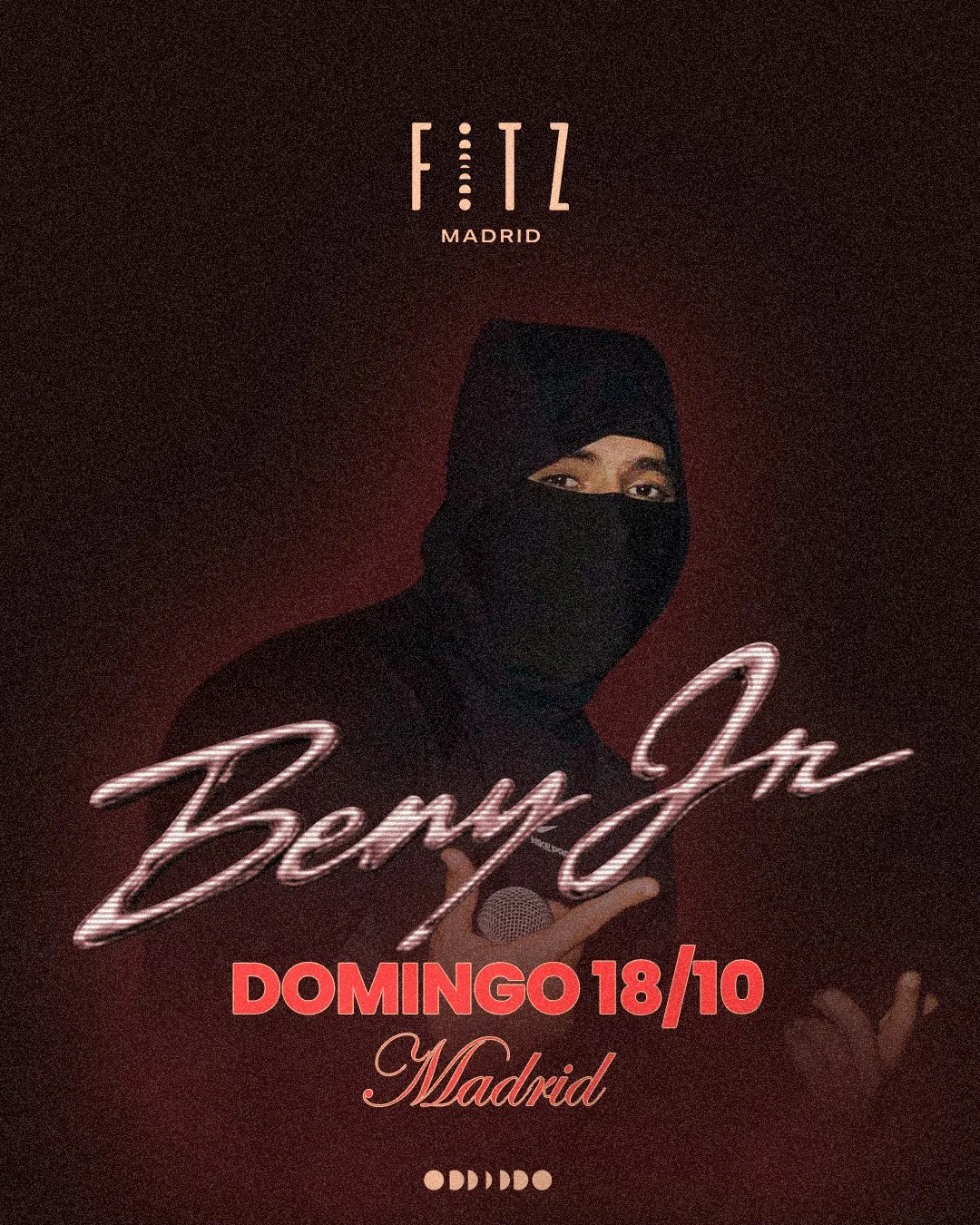 Flyer de BENY JR x FITZ en Fitz Madrid (Madrid), domingo 18 de octubre de 2026