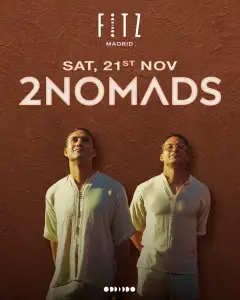Flyer de 2NOMADS x FITZ en Fitz Madrid (Madrid), sábado 21 de noviembre de 2026
