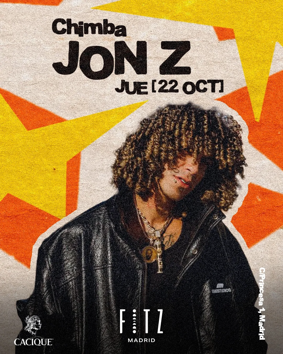 Flyer de JON Z x FITZ en Fitz Madrid (Madrid), jueves 22 de octubre de 2026
