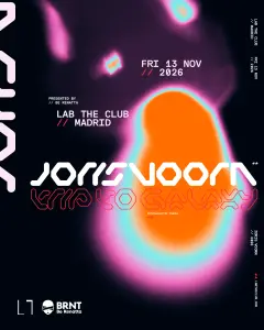Flyer for Joris Voorn pres. A Trip To Galaxy at LAB theCLUB (Madrid), Friday 13 November 2026