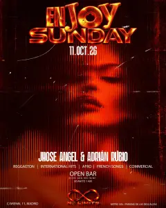 Flyer de DOMINGO JOY ESLAVA en Joy Eslava (Madrid), domingo 11 de octubre de 2026
