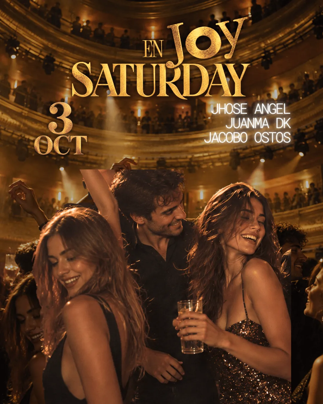 Flyer de SABADO JOY ESLAVA en Joy Eslava (Madrid), sábado 3 de octubre de 2026