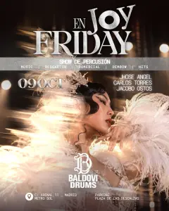Flyer de VIERNES JOY ESLAVA en Joy Eslava (Madrid), viernes 9 de octubre de 2026