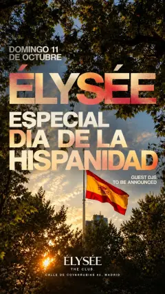Flyer for CHAMAN - HISPANIDAD at Chamán (Madrid), Sunday 11 October 2026