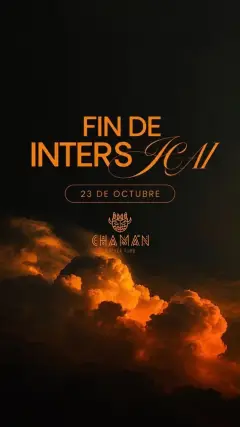 Flyer for CHAMAN - FIN DE INTERS at Chamán (Madrid), Friday 23 October 2026