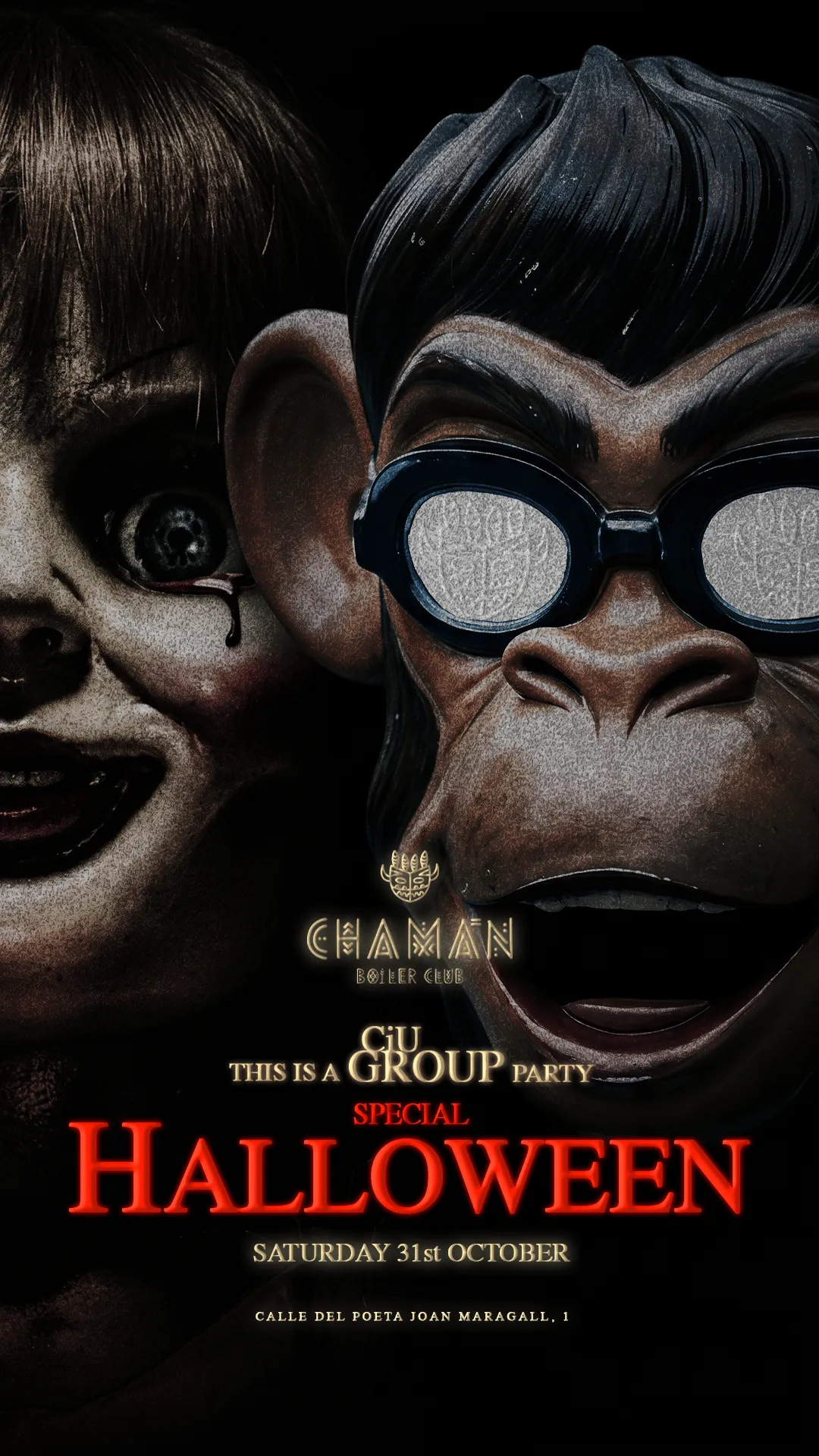 Flyer for HALLOWEEN - CHAMÁN at Chamán (Madrid), Saturday 31 October 2026