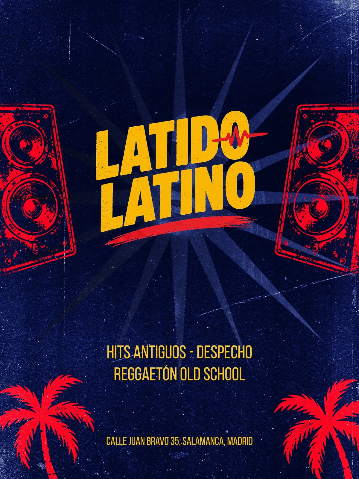 Flyer for LATIDO LATINO at CrisTo Social Club (Madrid), Saturday 24 October 2026