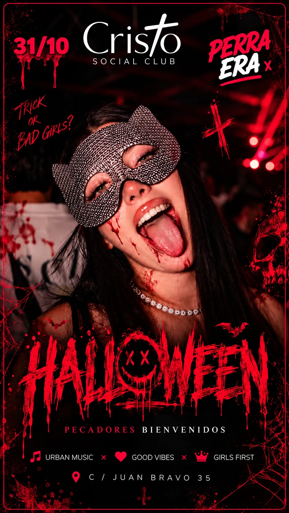 Flyer de HALLOWEEN 🎃 PERRAERA en CrisTo Social Club (Madrid), sábado 31 de octubre de 2026