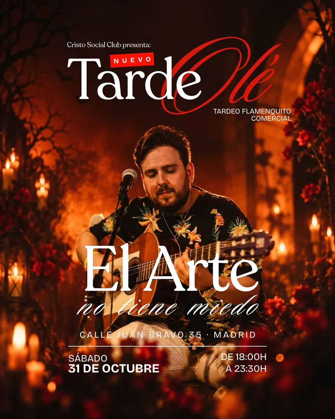 Flyer de TARDEOLÉ en CrisTo Social Club (Madrid), sábado 31 de octubre de 2026