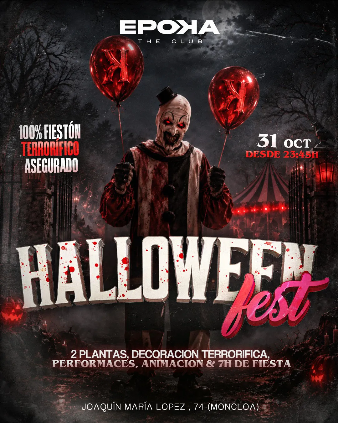 Flyer de HALLOWEEN FEST en Epoka The Club (Madrid), sábado 31 de octubre de 2026
