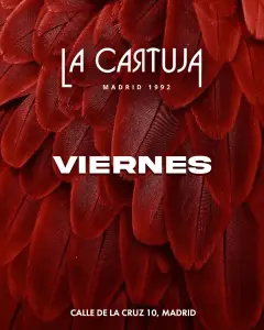 Flyer for Viernes at La Cartuja (Madrid), Friday 13 November 2026