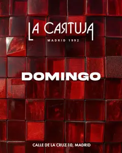 Flyer for Domingo at La Cartuja (Madrid), Sunday 15 November 2026