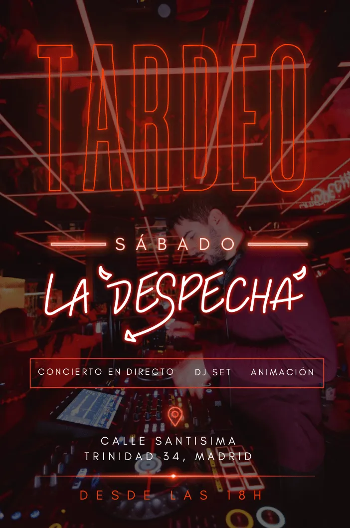 Flyer de TARDEO LA DESPECHÁ en La Despechá (Madrid), sábado 3 de octubre de 2026