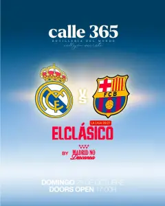 Flyer de CALLE 365 X EL CLASICO MATCH PARTY en Madrid No Descansa (Madrid), domingo 25 de octubre de 2026