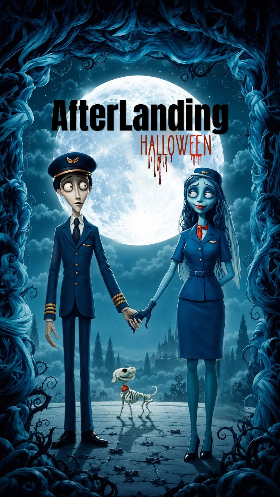 Flyer de AFTERLANDING HALLOWEEN en Madrid No Descansa (Madrid), miércoles 28 de octubre de 2026