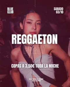 Flyer de COPAS A 3,5€ en Blue Club (Madrid), sábado 3 de octubre de 2026