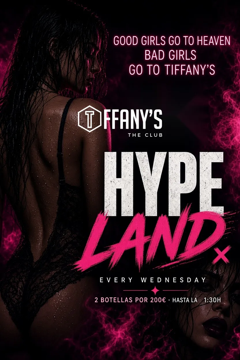 Flyer de WEDNESDAY'S at Tiffany's The Club en Tiffany's The Club (Madrid), miércoles 16 de diciembre de 2026
