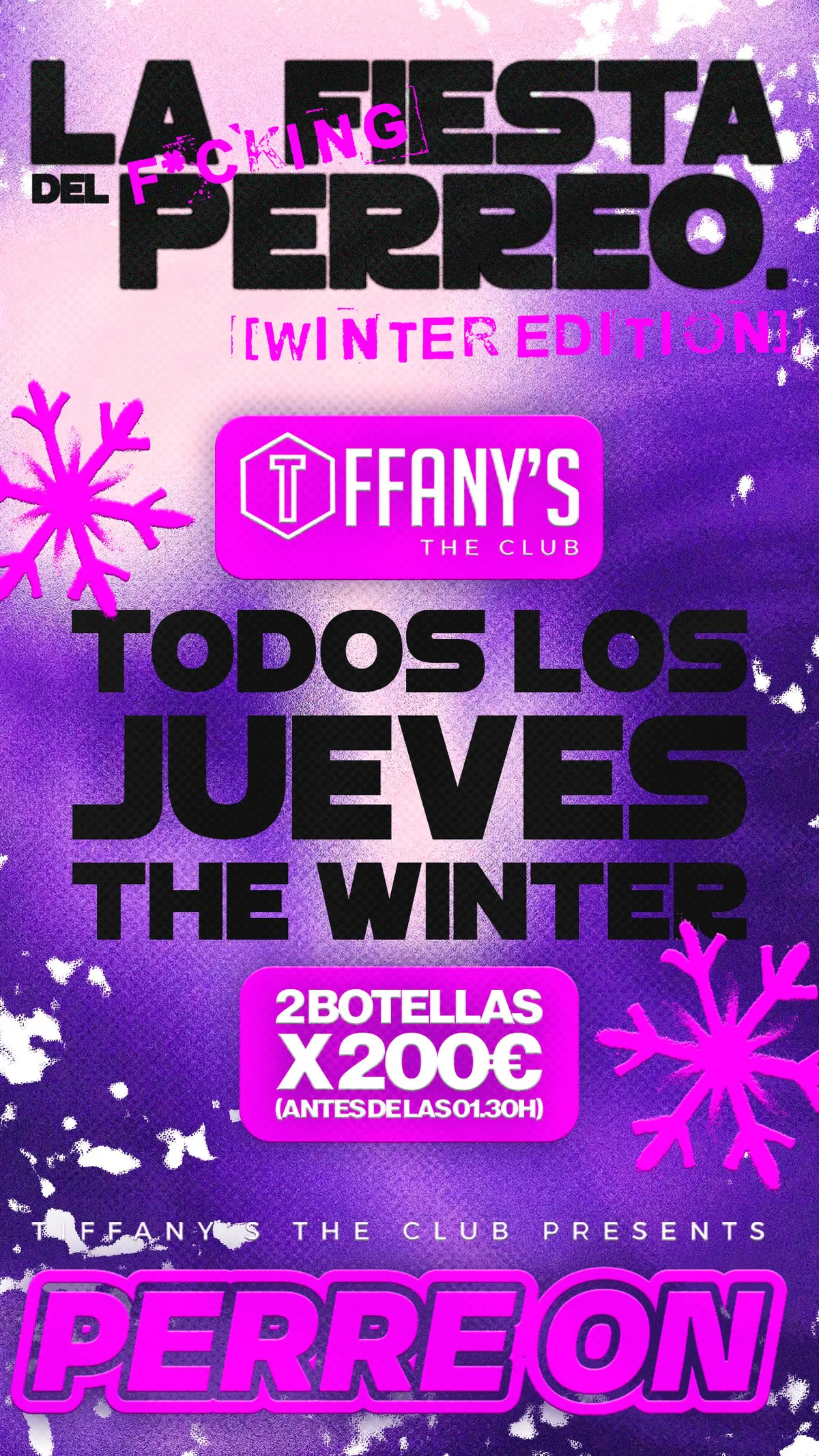 Flyer de PERRE ON BY TIFFANY’S THE CLUB en Tiffany's The Club (Madrid), jueves 3 de diciembre de 2026