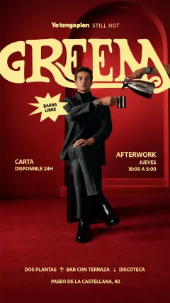 Flyer de Afterwork Green en Yatengoplan (Madrid), jueves 1 de octubre de 2026
