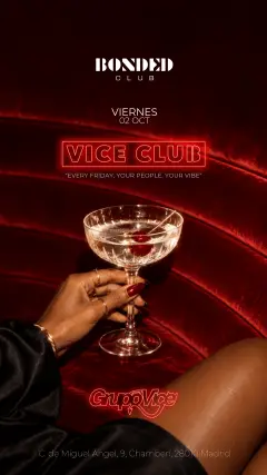 Flyer de Viernes BONDED en Bonded Club (Madrid), viernes 2 de octubre de 2026