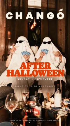 Flyer de CHANGO AFTERHALLOWEEN en Chango (Madrid), domingo 1 de noviembre de 2026