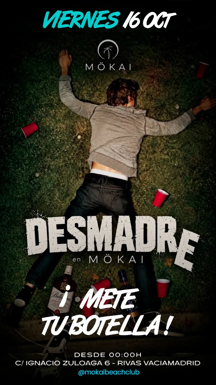 Flyer de MÖKAI beach club en Mokai Beach Club (Madrid), viernes 16 de octubre de 2026