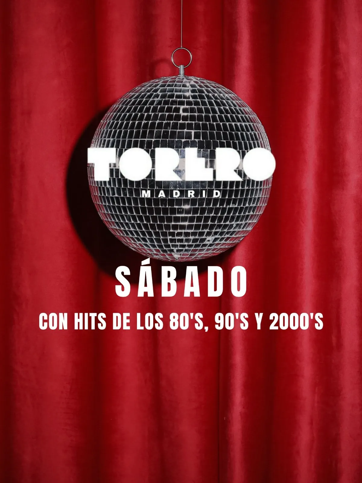 Flyer de TORERO DISCO en Torero (Madrid), sábado 14 de noviembre de 2026