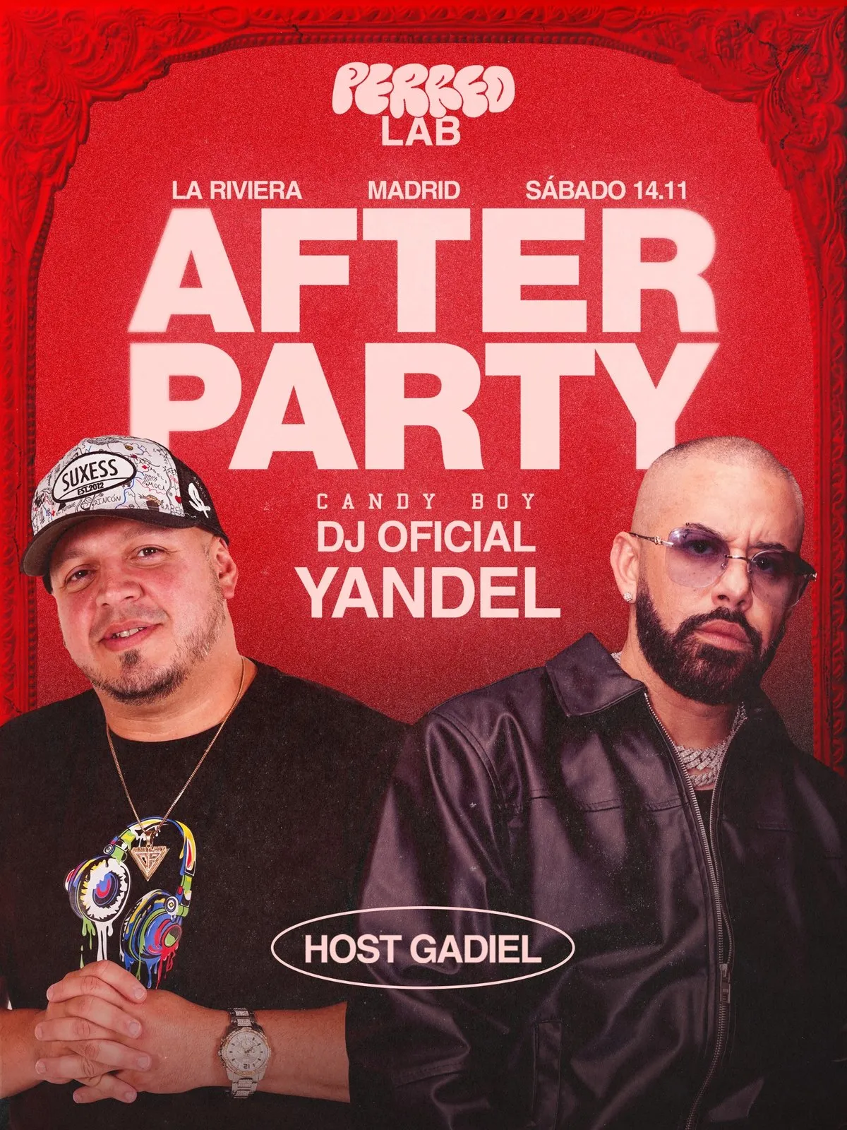 Flyer for Yandel Afterparty x Perreolab x La Riviera at La Riviera (Madrid), Saturday 14 November 2026
